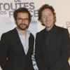 Cyril Vergniol et Stéphane Bern - Avant-première du film "De Toutes Nos Forces" au Gaumont Opéra à Paris, le 17 mars 2014