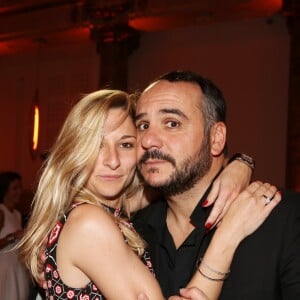 Exclusif - François-Xavier Demaison et sa compagne Anaïs Tihay lors de la seconde édition de 'Les plumes d'Or du Vin et de la gastronomie' au Pavillon Cambon à Paris le 13 Juin 2017. © Denis Guignebourg/BestImage