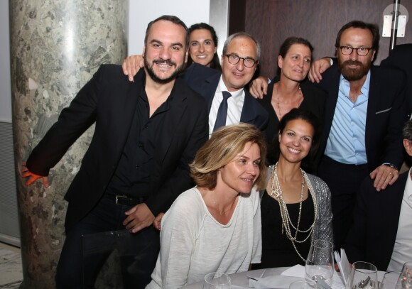 Exclusif - François-Xavier Demaison, Paul Amsellem et Isabelle Giordano lors de la seconde édition de 'Les plumes d'Or du Vin et de la gastronomie' au Pavillon Cambon à Paris le 13 Juin 2017. © Denis Guignebourg/BestImage