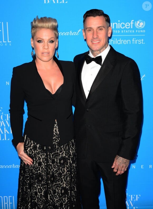 Pink et son mari Carey Hart à la soirée UNICEF Snowflake Ball à New York le 1er décembre 2015.