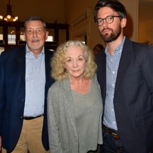 Exclusif - Jean-Claude Camus, Catherine Hiegel et Jean-Robert Charrier - Invités et People lors de l'enregistrement de l'émission "On se refait Palmade" au Théâtre de Paris, qui sera diffusée le 16 juin sur France 3, le 22 mai 2017. Coadic Guirec/Bestimage