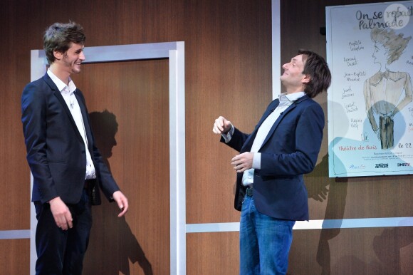 Exclusif - Jean-Baptiste Maunier et Pierre Palmade - Enregistrement de l'émission "On se refait Palmade" au Théâtre de Paris, qui sera diffusée le 16 juin sur France 3, le 22 mai 2017. Coadic Guirec/Bestimage