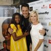 Exclusif - Vincent Cerutti avec sa compagne Hapsatou Sy et Laurence Ferrari - Soirée de lancement du livre de Hapsatou Sy "Partie de rien" (aux éditions Dunod) au showroom d'Hapsatou Sy à Paris, le 8 juin 2017. © Marc Ausset Lacroix-CVS/Bestimage