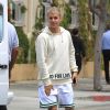 Justin Bieber va déjeuner au restaurant Il Pastaio à Beverly Hills, le 25 avril 2017.