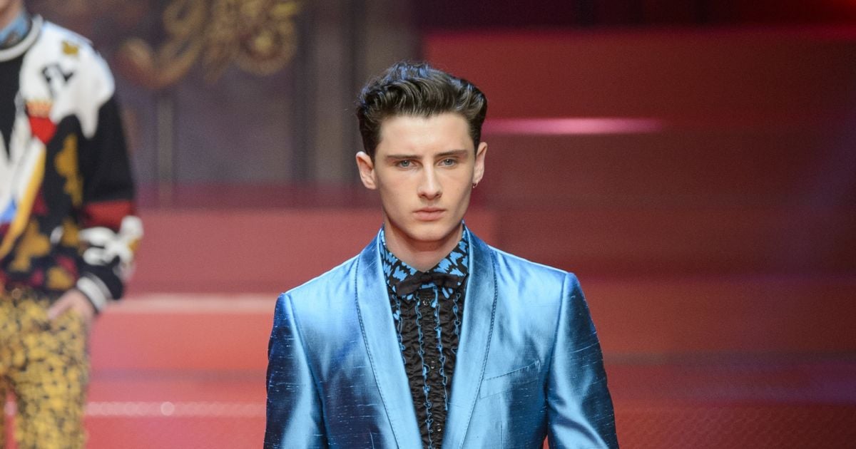 Fils Gad Elmaleh Demain Nous Appartient Noé Elmaleh (fils de Gad Elmaleh) - Défilé de mode Dolce & Gabbana