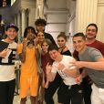 Le jeune René-Charles, le fils de Céline Dion, s'amuse avec ses amis à Las Vegas. Juin 2017.