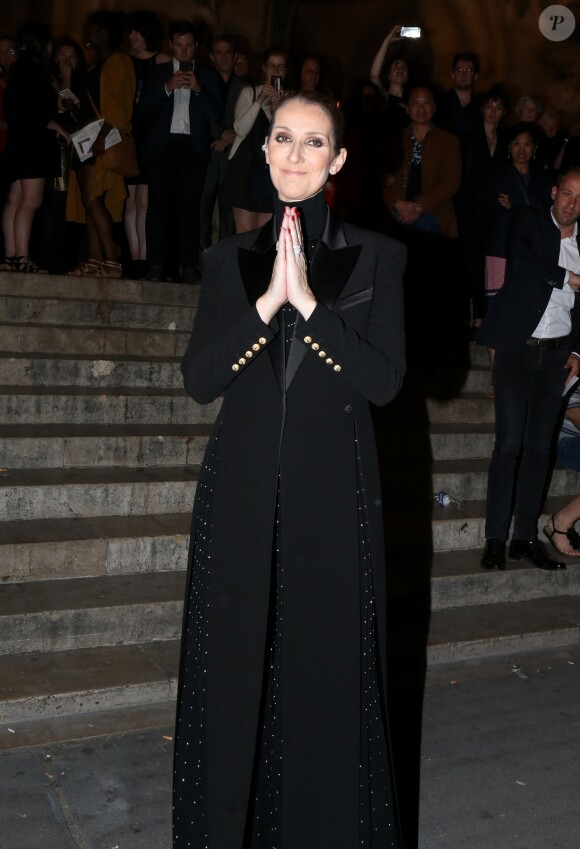 Semi-Exclusif - Céline Dion sort de l'Opéra Garnier après avoir assisté à la première du ballet "Renaissance" à Paris, le 13 juin 2017.