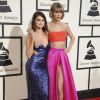 Taylor Swift, Selena Gomez à La 58ème soirée annuelle des Grammy Awards au Staples Center à Los Angeles, le 15 février 2016.