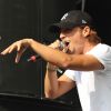 Nekfeu - Quatrième jour du festival Fnac Live sur le parvis de l'Hôtel de Ville à Paris. Le 18 juillet 2015