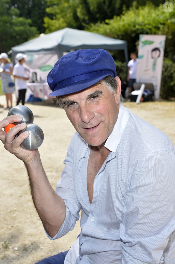 Tex - Pétanque des stars dans les jardins du Pavillon Gabriel à Paris le 22 juin 2017. © Coadic Guirec / Bestimage