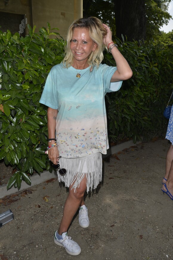 Fiona Gélin - Pétanque des stars dans les jardins du Pavillon Gabriel à Paris le 22 juin 2017. © Coadic Guirec / Bestimage