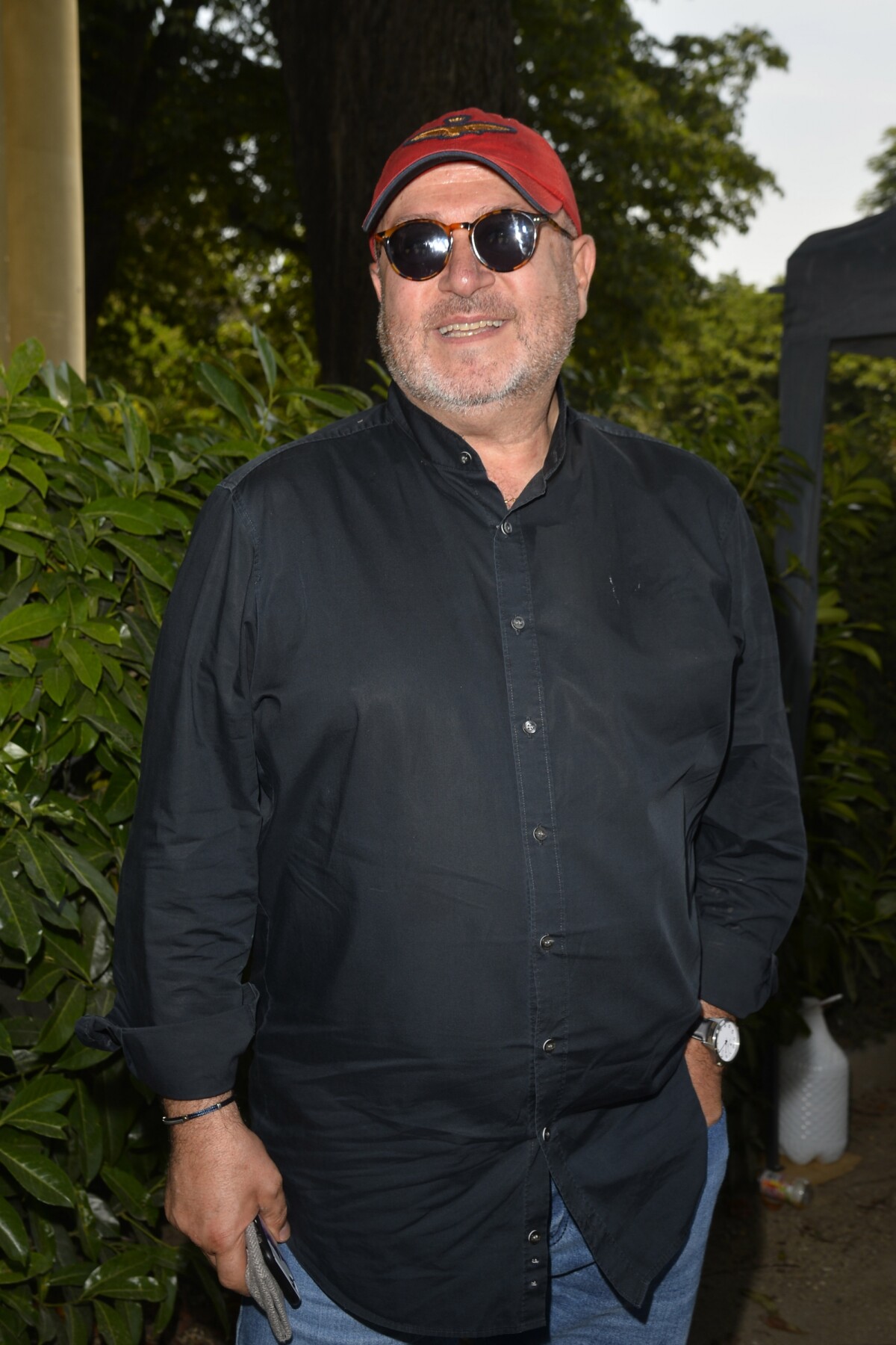 Photo Oscar Sisto Pétanque des stars dans les jardins du Pavillon Gabriel à Paris le juin