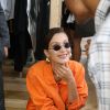 Bella Hadid au vernissage de mode "Heron Preston Presentation" dans le cadre de la Paris Fashion Week - Menswear Spring/Summer 2018, dans le quartier du Marais à Paris, le 22 juin 2017.