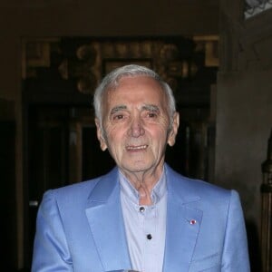 Charles Aznavour à Hollywood en octobre 2016 lors de la remise d'une étoile d'honneur pour sa contribution aux arts et son rôle au sein de la communauté arménienne à Hollywood.