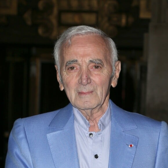 Charles Aznavour à Hollywood en octobre 2016 lors de la remise d'une étoile d'honneur pour sa contribution aux arts et son rôle au sein de la communauté arménienne à Hollywood.