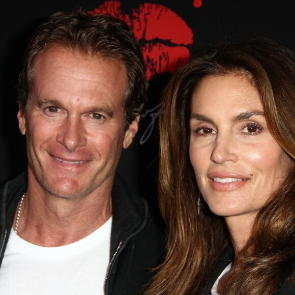 Cindy Crawford et son mari Rande Gerber à l'inauguration du nouveau restaurant Umami Burger Artist à Santa Monica, le 16 mars 2017