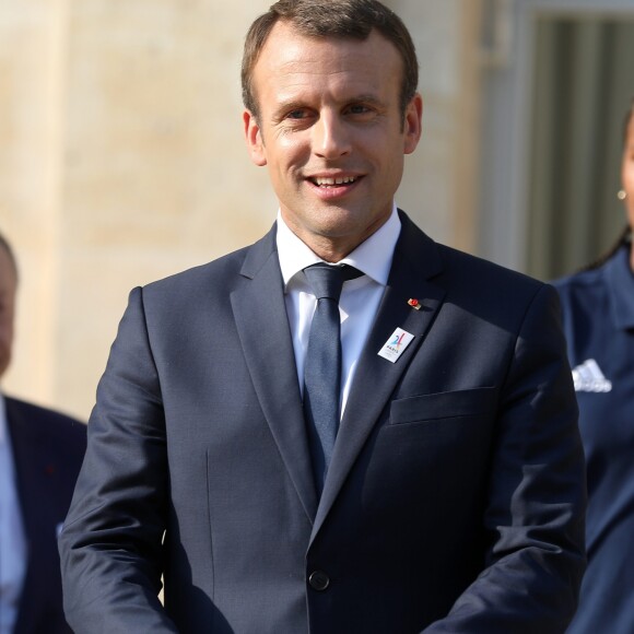 Le président de la République Emmanuel Macron au Palais de l'Elysée à Paris, le 20 juin 2017. © Dominique Jacovides/Bestimage