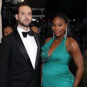 Alexis Ohanian et sa fiancée Serena Williams enceinte - Les célébrités arrivent au MET 2017 Costume Institute Gala sur le thème de "Rei Kawakubo/Comme des Garçons: Art Of The In-Between" à New York, le 1er mai 2017