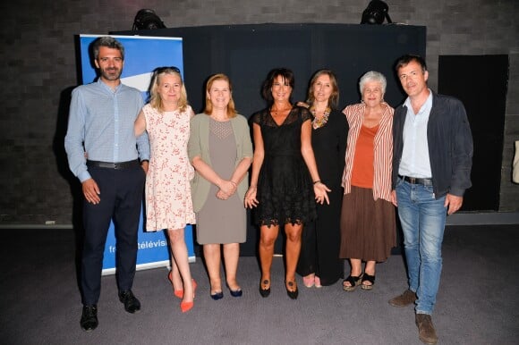 Exclusif - Dana Hastier et Anne Holmes lors de la soirée "Fête des Fictions de France 3" à l'Atelier du France à Paris, le 22 juin 2017. © Guirec Coadic/Bestimage