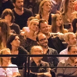 Exclusif : Laeticia Hallyday et David Hallyday au concert des Vieilles Canailles à l'AccordHôtels Arena le 24 juin 2017