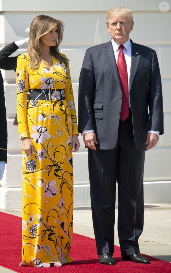 Le président des Etats-Unis Donald Trump et sa femme Melania à la Maison Blanche à Washington. Le 26 juin 2017
