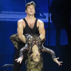 Céline Dion, sensuelle sur le titre Le Ballet, à Bordeaux, le 29 juin 2017