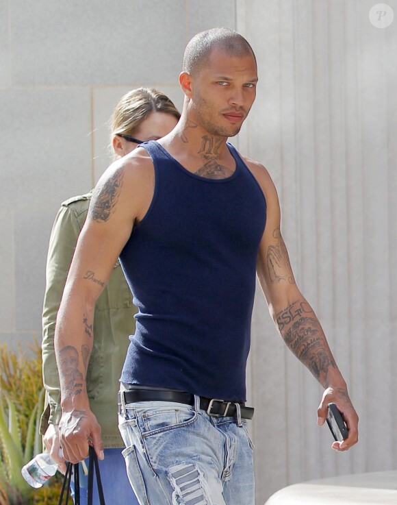 Jeremy Meeks à Beverly Hills, le 28 avril 2017