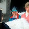 Lady Di avec ses fils le prince William et le prince Harry à Lech en 1994.