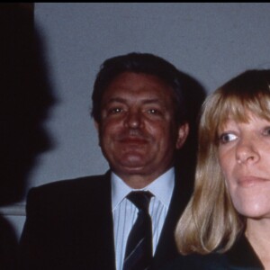 Archives - Jeanne-Marie Martin le jour de son baptême dans les bras de sa marraine Marie-Dominique Culioli, première épouse de Nicolas Sarkozy. A leurs côtés, Jacques Martin (à gauche) et Cécilia Attias (ex-Martin) avec sa fille aînée Judith dans les bras, octobre 1987