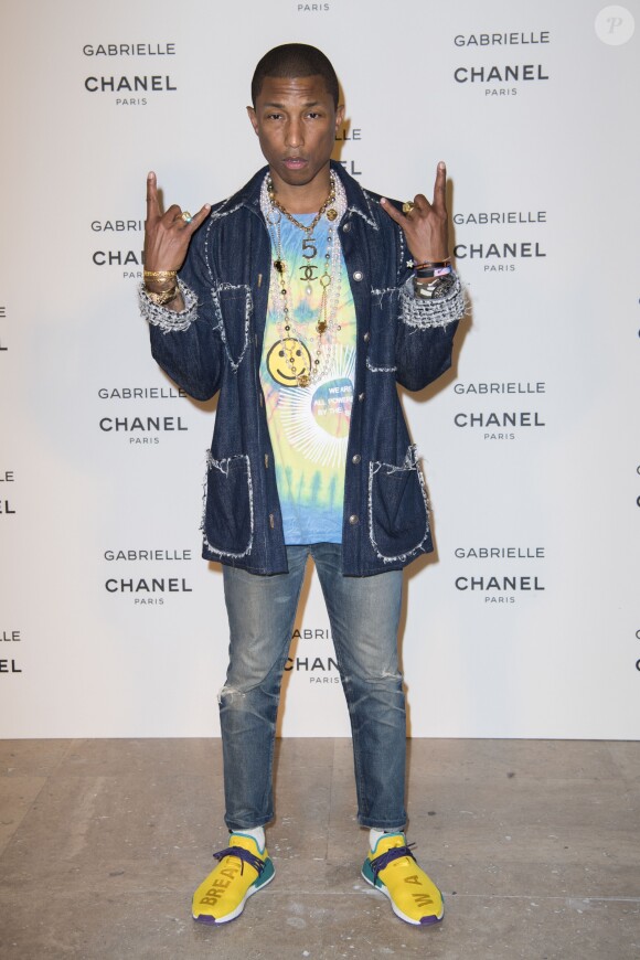Pharrell Williams - Soirée de présentation du nouveau parfum Chanel, "Gabrielle Chanel", en marge de la Fashion Week Haute Couture automne-hiver 2017/2018. Palais de Tokyo, Paris, le 4 juillet 2017. © Olivier Borde/Bestimage