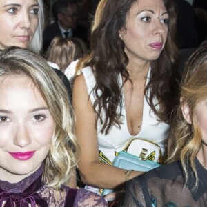 Karidja Touré, Déborah François, Clotilde Courau, Roxane Mesquida au défilé de mode Haute-Couture automne-hiver 2017/2018 "Elie Saab" au Pavillon Cambon à Paris, le 5 juillet 2017 © Olivier Borde/Bestimage  People at Elie Saab fashion Haute-Couture Fall/Winter 2017/2018 at the Pavillon Cambon in Paris, on July 5 2017.05/07/2017 - Paris
