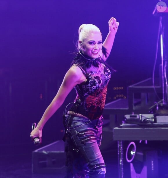 Gwen Stefani et Eve en concert à la salle Rogers Arena de Vancouver le 25 août 2016.