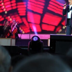 Exclusif - Michel Sardou se produit au stade Tropenas à Montélimar le 5 juillet 2017 dans le cadre de sa dernière tournée "La dernière danse". © Bruno Bebert / Bestimage