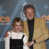 Nelson Monfort et sa fille Victoria Soirée au palais des sports 19ème festival international du film de comédie de l'Alpe d'Huez 2016.