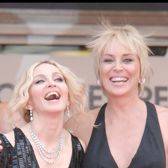 Madonna et Sharon Stone à Cannes en mai 2008.