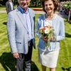 Le roi Gustav et la reine Silvia - La princesse Victoria de Suède fête son 40ème anniversaire entourée de sa famille au château de Solliden sur l'île d'Oland le 15 juillet 2017, au lendemain de la date de sa naissance elle rencontre la population venue lui apporter des cadeaux