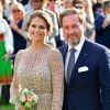 La princesse Madeleine et Christopher O'Neill - La princesse Victoria de Suède fête son 40ème anniversaire entourée de sa famille sur l'île d'Oland le 14 juillet 2017
