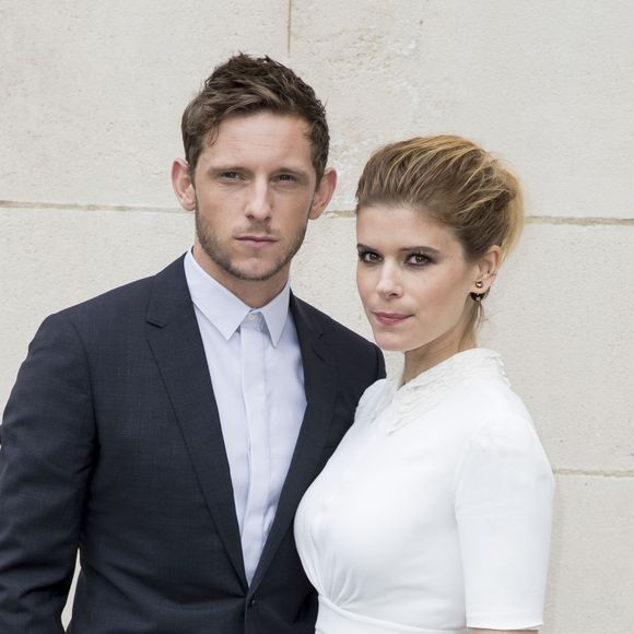 Kate Mara et son fiancé Jamie Bell - Photocall du défilé de mode Dior homme printemps-été 2018 au Grand Palais à Paris, France, on June 24, 2017. © Olivier Borde/Bestimage  Celebs during the photocall of the Dior homme Menswear Spring/Summer 2018 show as part of Paris Fashion Week in Paris, France on June 24, 2017.24/06/2017 - Paris