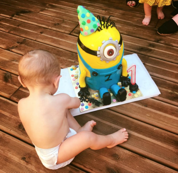 Noëmie Honiat (Top Chef) fête les 1 ans de son fils sur Facebook. Juillet 2017.