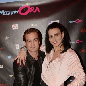 Exclusif - Ludovic Chancel et sa compagne Sylvie Ortega Munos - Soirée "Les Stars des années 80" au profit de l'association Meghanora au Gibus à Paris, le 13 mars 2017. © Rachid Bellak/Bestimage