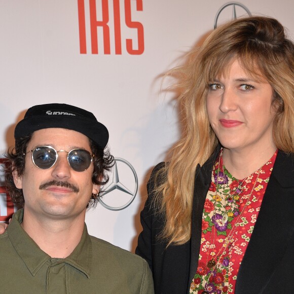 Daphné Bürki et son fiancé Gunther Love (Sylvain Quimène) - Avant-première du film "Iris" au cinéma Gaumont Champs-Elysées à Paris, le 14 novembre 2016. © Veeren/Bestimage