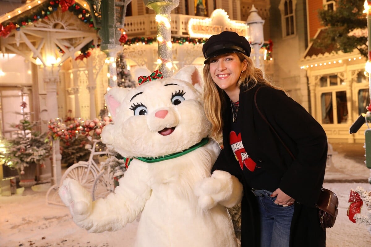 Photo : Daphné Burki au Noël de Disneyland Paris. Le 9 novembre 2016