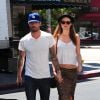 Adam Levine et sa petite amie Behati Prinsloo à Los Angeles, le 7 septembre 2012.