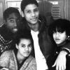 Tupac (premier à gauche) et Jada Pinkett Smith (à droite) lors de leur année de première au lycée au Baltimore School for the Arts, à Baltimore, en 1988.