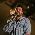 The Weeknd en concert au 1er festival Lollapalooza à l'Hippodrome de Longchamp à Paris le 21 juillet 2017