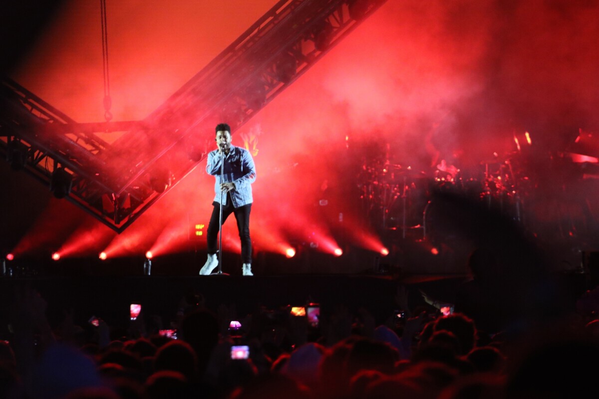 Photo The Weeknd au festival Lollapalooza à Paris, à l'hippodrome de