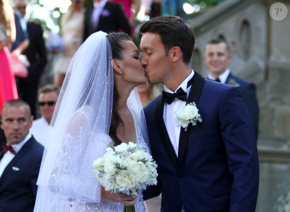 La joueuse de tennis Agnieszka Radwanska a épousé Dawid Celt à Cracovie, Pologne, le 22 juillet 2017.