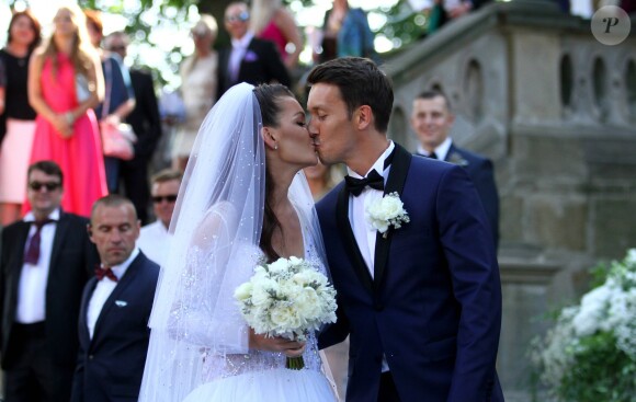 La joueuse de tennis Agnieszka Radwanska a épousé Dawid Celt à Cracovie, Pologne, le 22 juillet 2017.