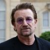 Le chanteur Bono au palais de l'Elysée à Paris, le 24 juillet 2017. © Alain Guizard/Bestimage