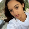Jenaye Noah en vacances en Espagne avec son père Yannick Noah et son petit frère Joalukas. 19 juillet 2017.